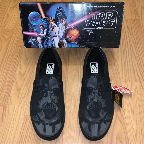 darth vader vans slip ons